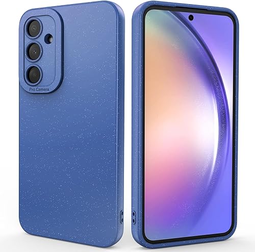 Samsung Galaxy s23 fe Caso funda protectora firme suave de silicona líquida para Samsung s23 fe, fundas de teléfono de protección resistente (azul)