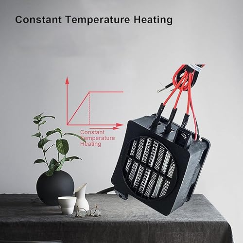 Miniatura 5 de Calentador de ventilador PTC, cerámica termostática, calentamiento rápido, deshumidificación de aire, calentador de ventilador de CC, accesorios de