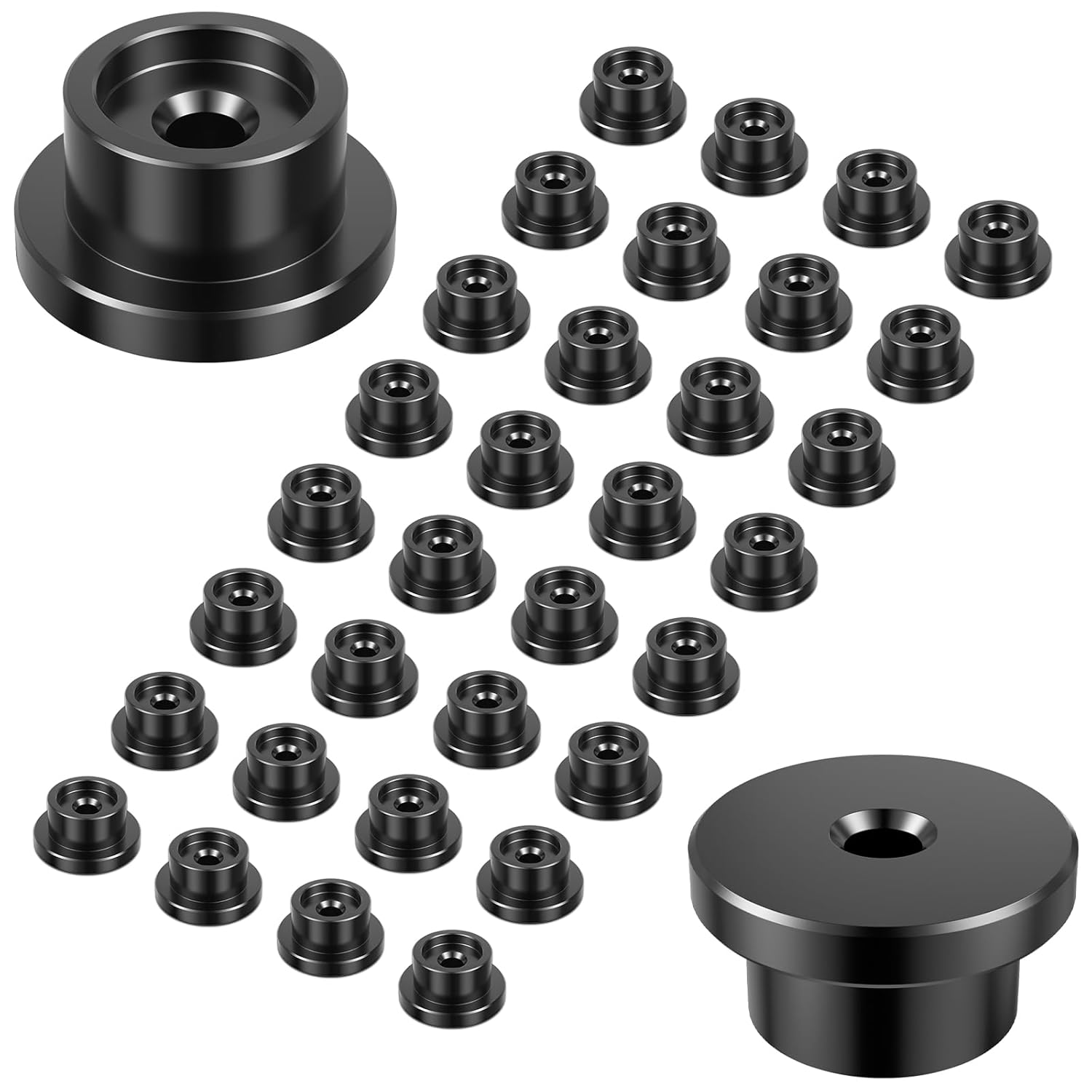Carbon Steel Cap Nuts 32PCS, 1 inch Screw Hardware Nuts Fastener Tool for Decorating Outdoor Pergolas, Pavilions, Decks