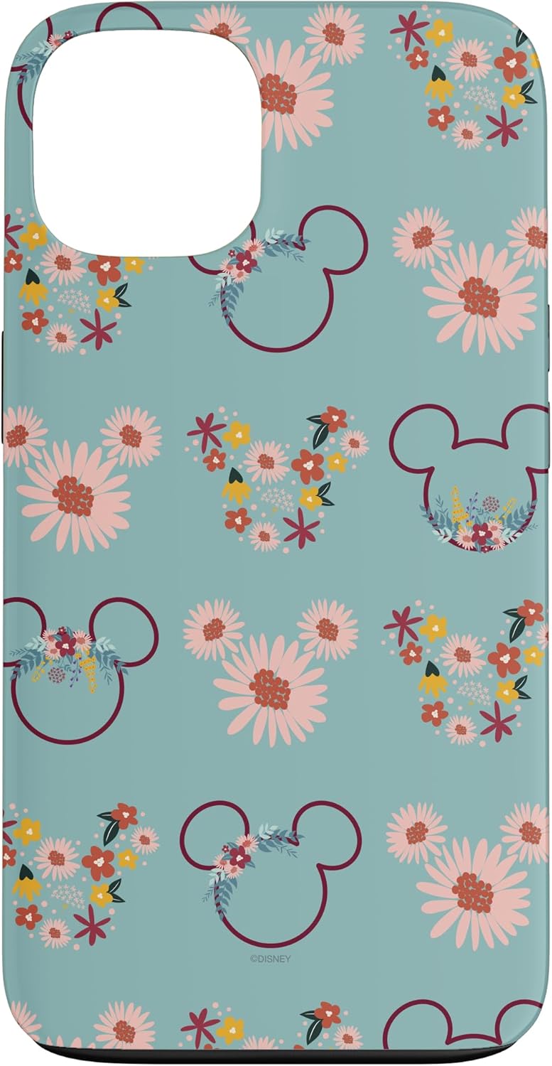 iPhone 15 Disney Mickey Mouse Flowers and Daisy Print Case