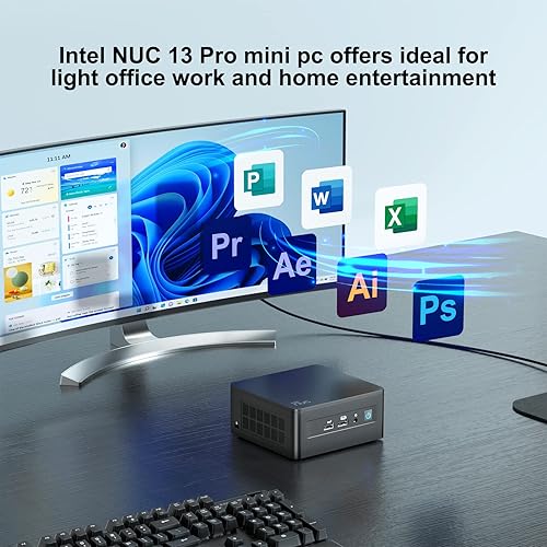 Miniatura 6 de Intel NUC 13 Pro, la más nueva 13 generación NUC13ANHi5 Mini PC (procesador i5-1340P, gráficos Intel Iris Xe, 16 GB RAM y 1 TB NVMe SSD) 12 núcleos,
