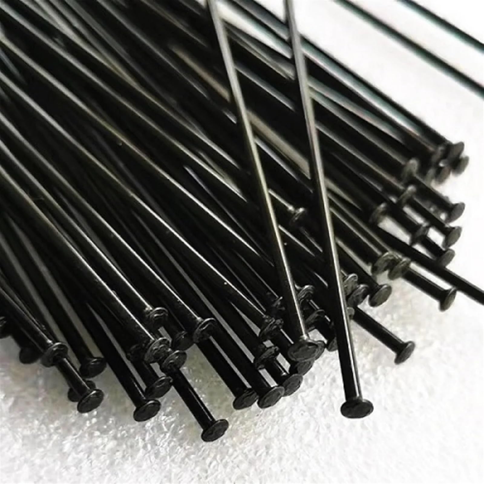 28 Stück Fahrradspeichen 14G 2,0 mm Edelstahl gerader Kopf schwarz gerade gezogen gleicher Durchmesser Stahldraht Fahrradteile Fahrradspeichen