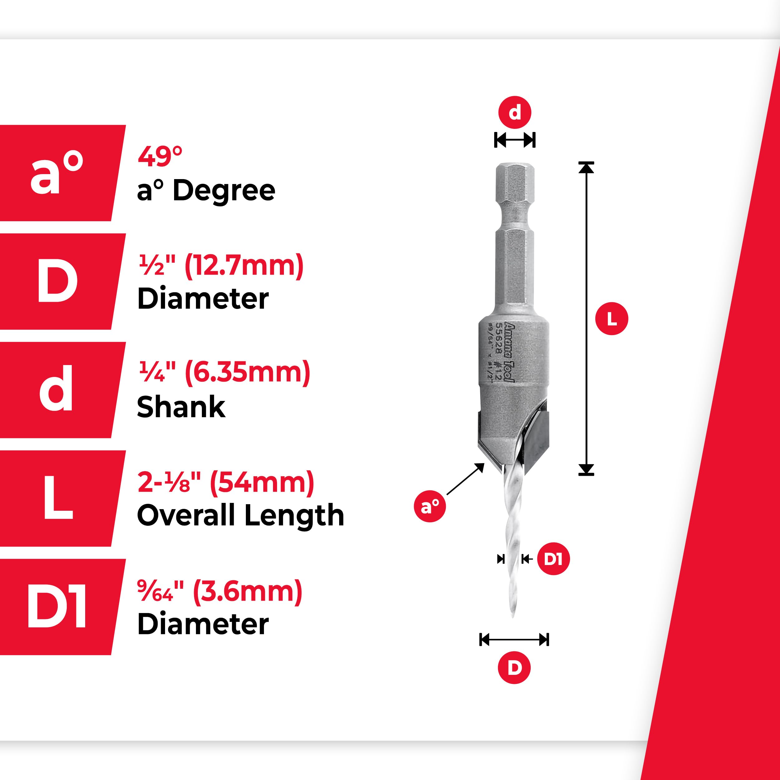 Amana Tool Amana 55628 Outils de coupe