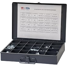 690 Piece Metric 10.9 Coarse Thread Fastener Assortment Kit with Bolts, Nuts, and washers
