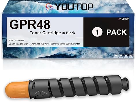 GPR-48 GPR48 Black Toner Cartridge 2788B003AA Toner | Compatible for Canon imageRUNNER Advance 400 400i F500 500i 500iF 500iFG Printers