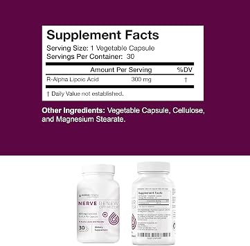 NERVE RENEW Advanced Nerve Support Supplement and Optimizer - Accelerated Nerve Supplement Bundle - 30-Day Supply