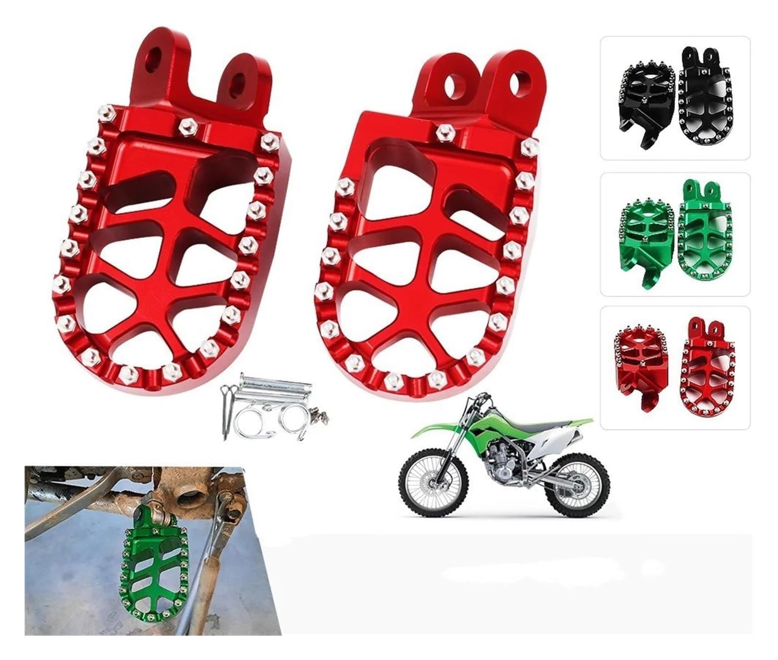 pedal Para Kawasaki Para KLX300R 1997-2023 Accesorios Pedales Y Estriberas Motocicleta Reposapiés Motocross
