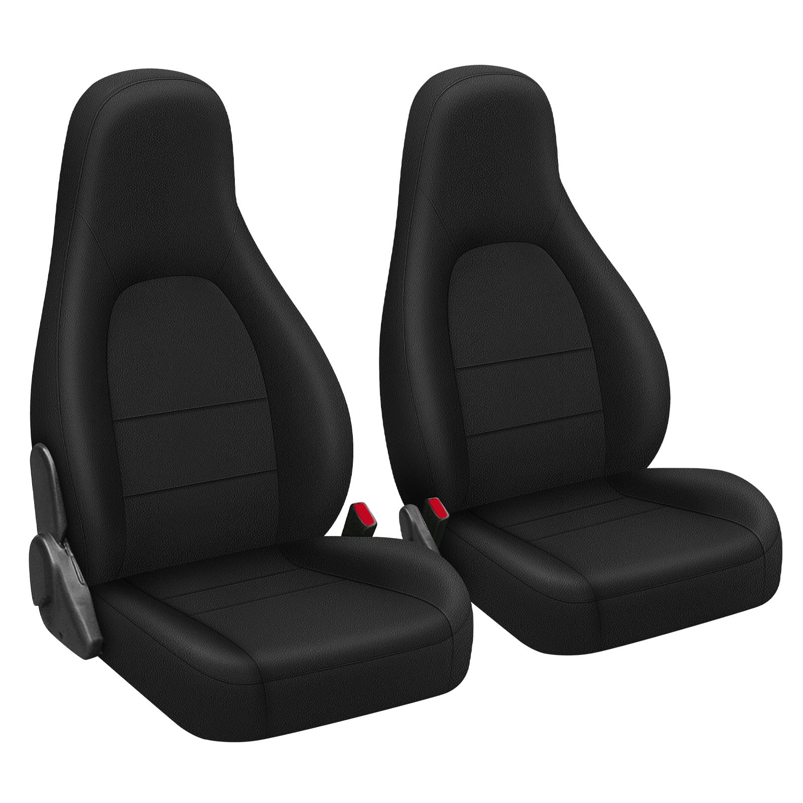 Photo 1 of SAPUBK Custom-Fit Front Seat Covers Replace for 1990-1997 Mazda MX-5 Miata, Driver and Passenger Premium Leather with Back Composite Soft Foam Lining Seat Cover Cushion