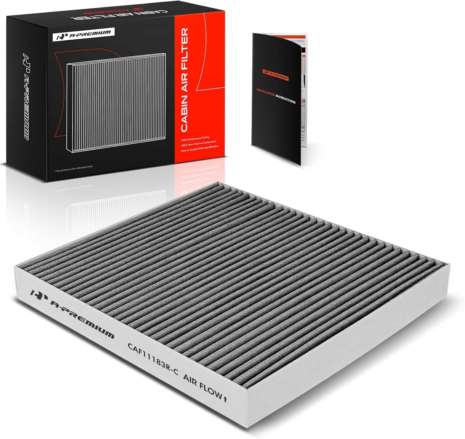 A-Premium Cabin Air Filter with Activated Carbon Compatible with Jeep Grand Cherokee 2011-2014/2016-2017/2019-2021, Grand Cherokee WK 2022-2022 & Dodge Durango 2011-2022, Replace# 68079487AA
