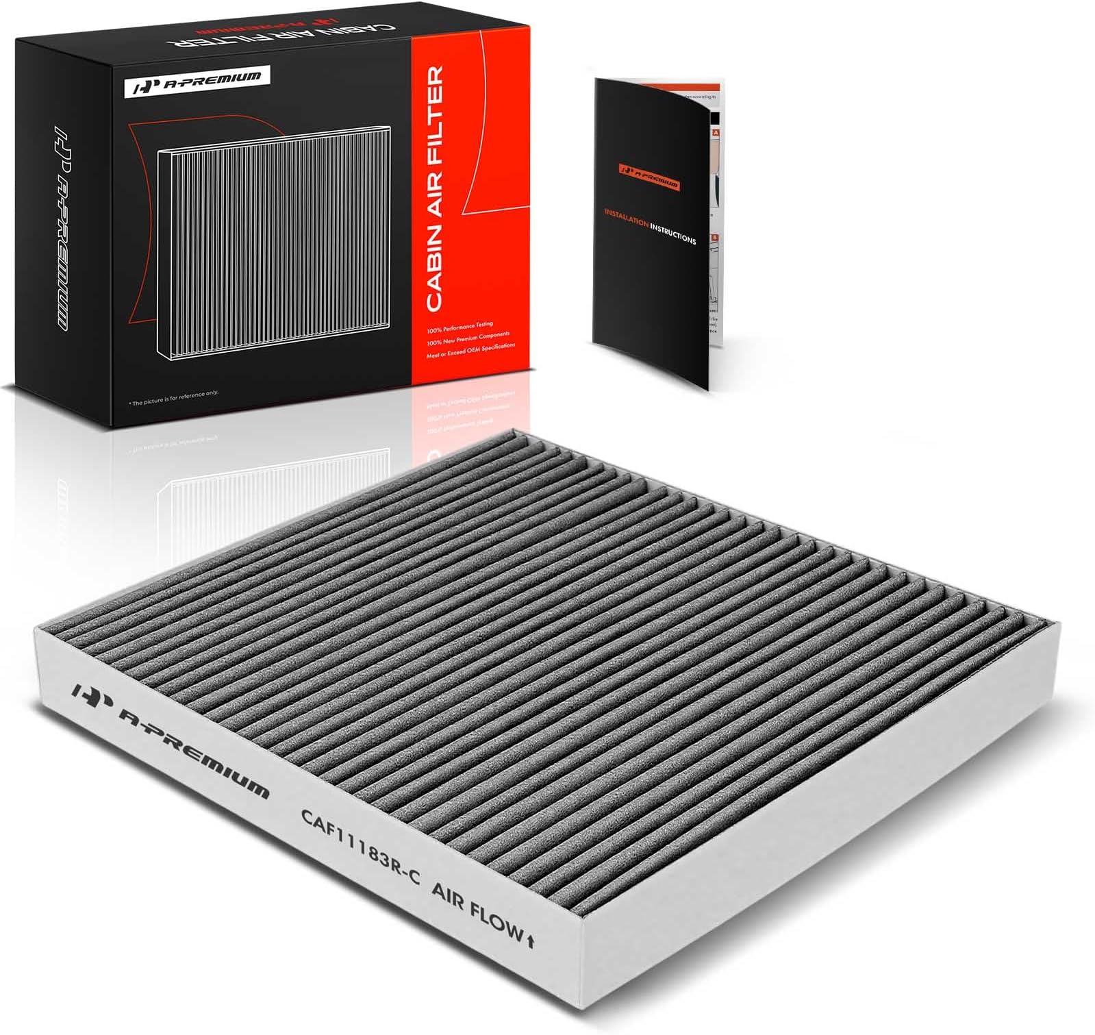 Cabin Air Filter with Activated Carbon Compatible with Jeep Grand Cherokee 2011-2014/2016-2017/2019-2021, Grand Cherokee WK 2022-2022 & Dodge Durango 2011-2022, Replace# 68079487AA