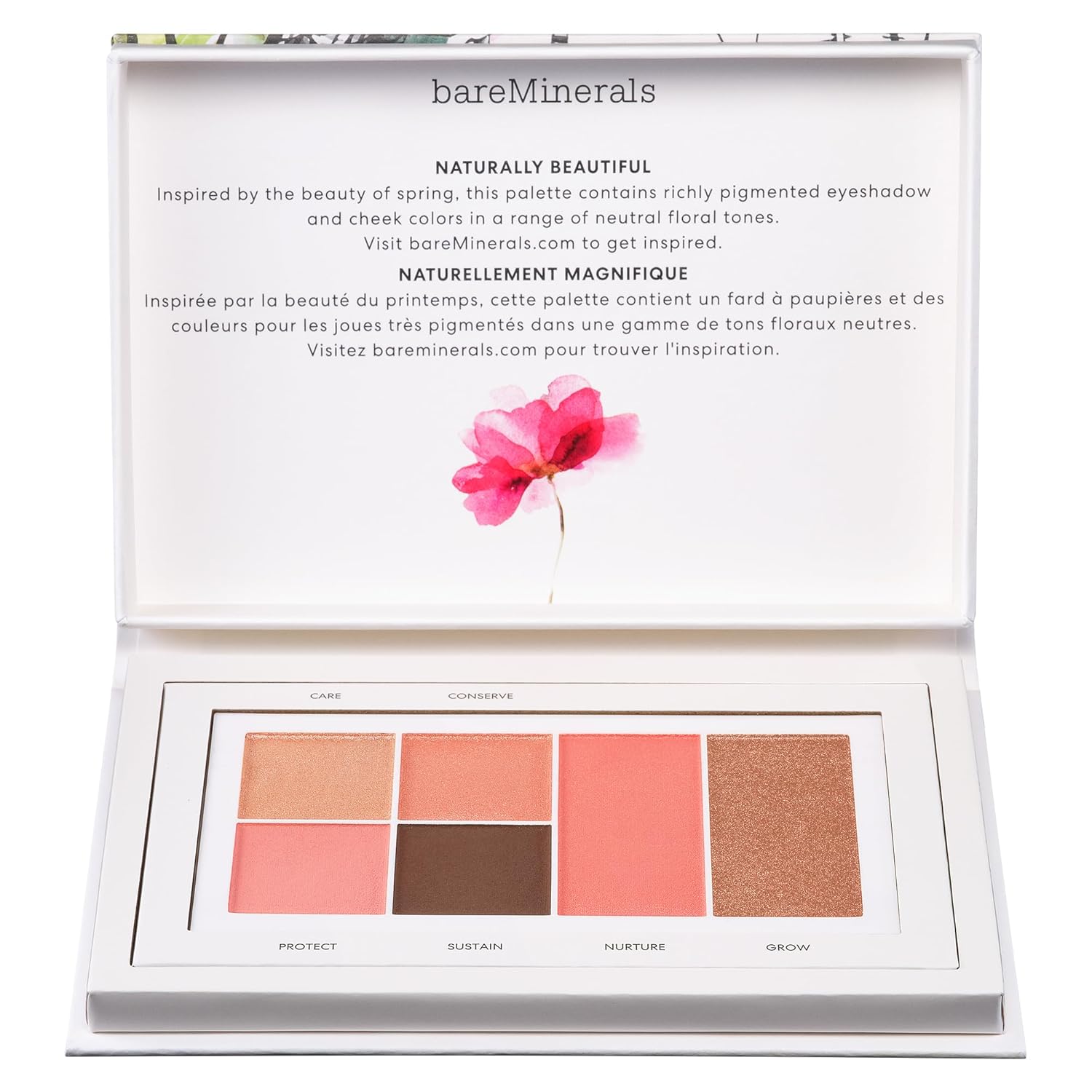 bareMinerals Eco-Beautiful Talc-Free Eye & Cheek Palette, Limited-Edition Earth-Inspired Packaging, Fully Recyclable, Sustainable All-in-One Palette for Eye and Face, Vegan