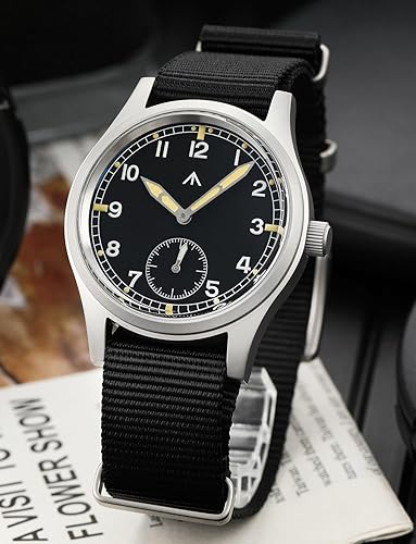 Miniatura 2 de Militado D12 Relojes militares para hombre, VD78, movimiento de cuarzo, C3, reloj de pulsera de estilo militar de aviación con cristal de zafiro