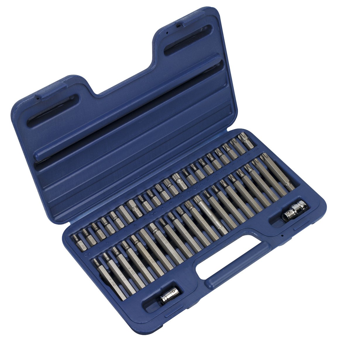 Sealey Ak219 - Trx-Star/Spline/Hex Bit Set 42Pc 3/8 & 1/2Sq Drive By
