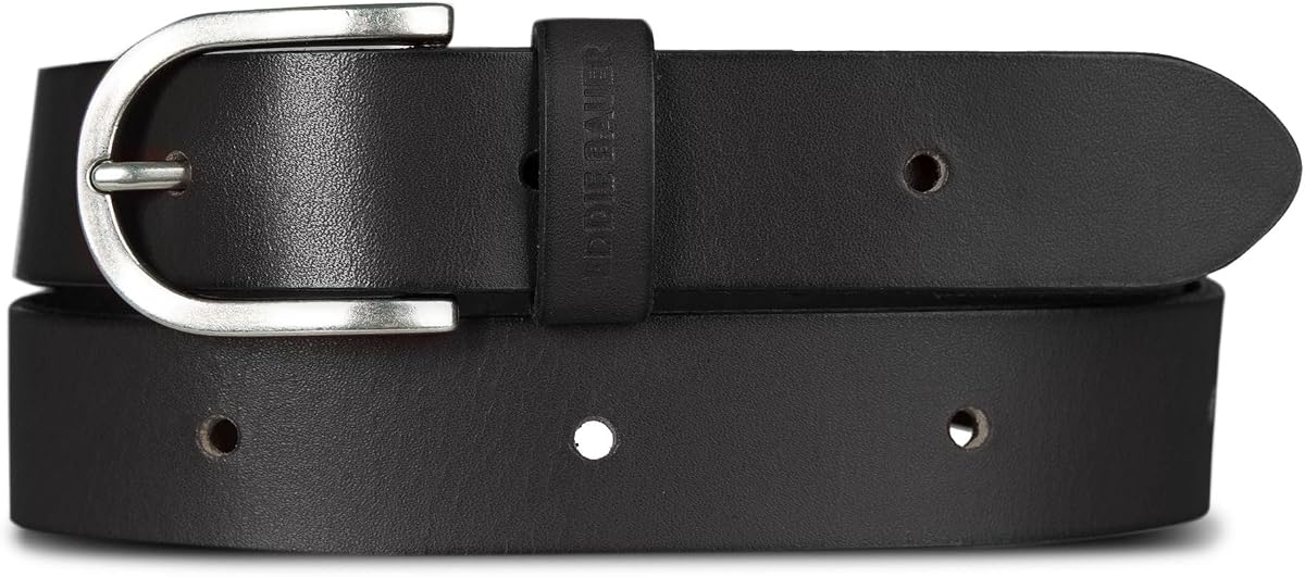 Eddie Bauer Cinturones de cuero casuales para mujer con hebilla de metal duradera