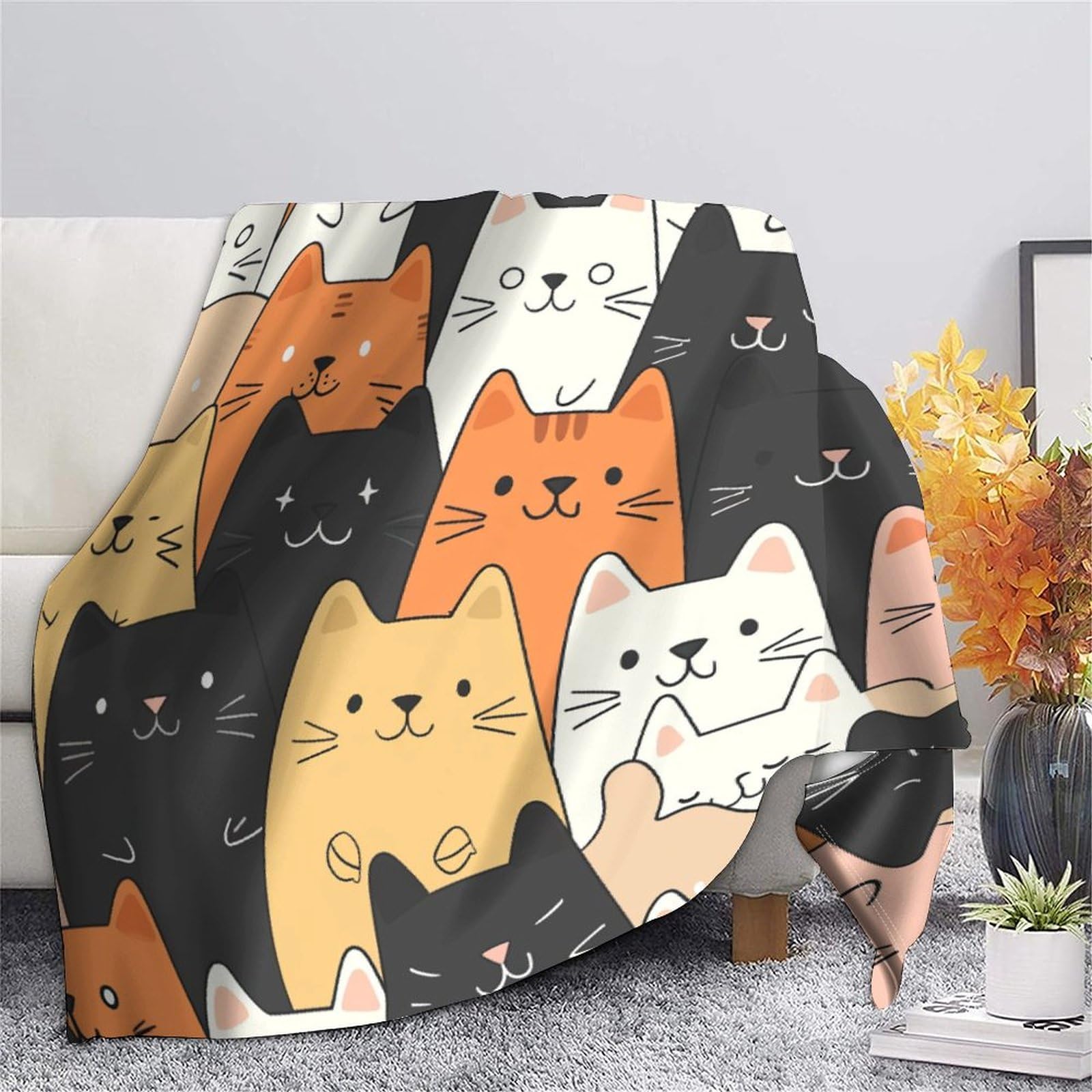 Coperta morbida in pile di flanella, ideale come regalo di compleanno per amici, familiari, regalo di Natale per amici e partner, coperta natalizia per divano e letto, 150 x 200 cm