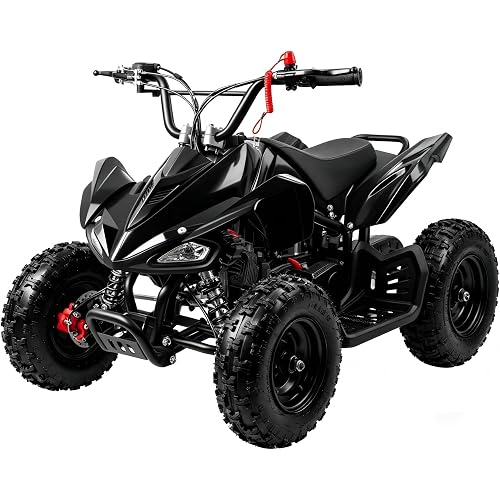 Kids Gas ATV,50CC 2-Stroke Mini Gas 4-Wheeler for Kids,Front & Rear Disc Brakes,Speed Control,up to 143 Ibs Weight Capacity