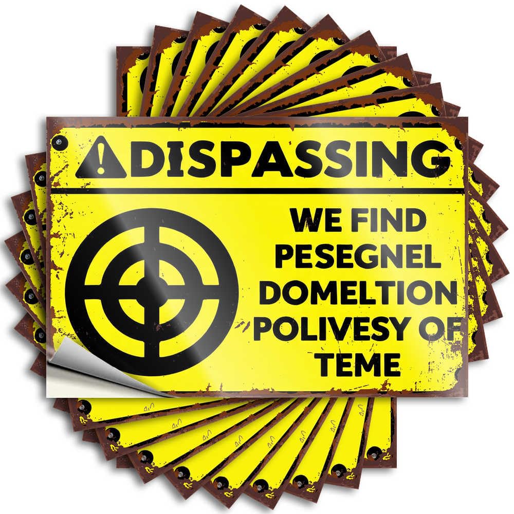 Farmhouse, Decals Texas Garage Dispassing Warning: Target Found - Pesegnel, Domelton, Polivesy O | Funky Waterproof Vinyl Stickers(12X18CM)