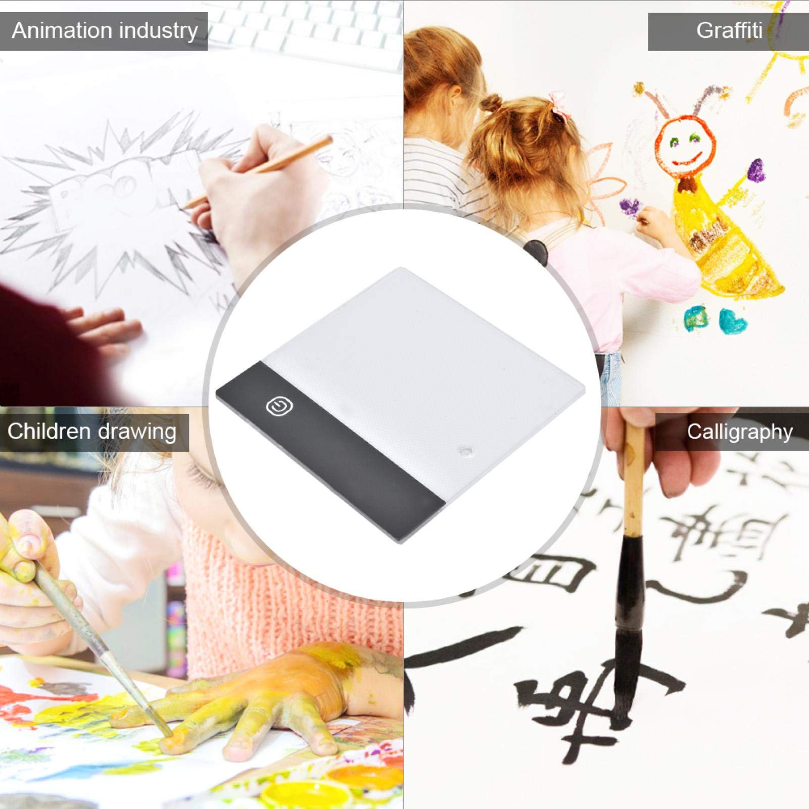 Flipbook Starter Kit, Kit Flipbook, Lavagna Led Da Disegno a Mano, Tracciante Scatola Luminosa a Led, Scheda Tablet Con Luce Led Regolabile Con Alimentazione Usb, Kit Iniziale Per Flipbook(USB)