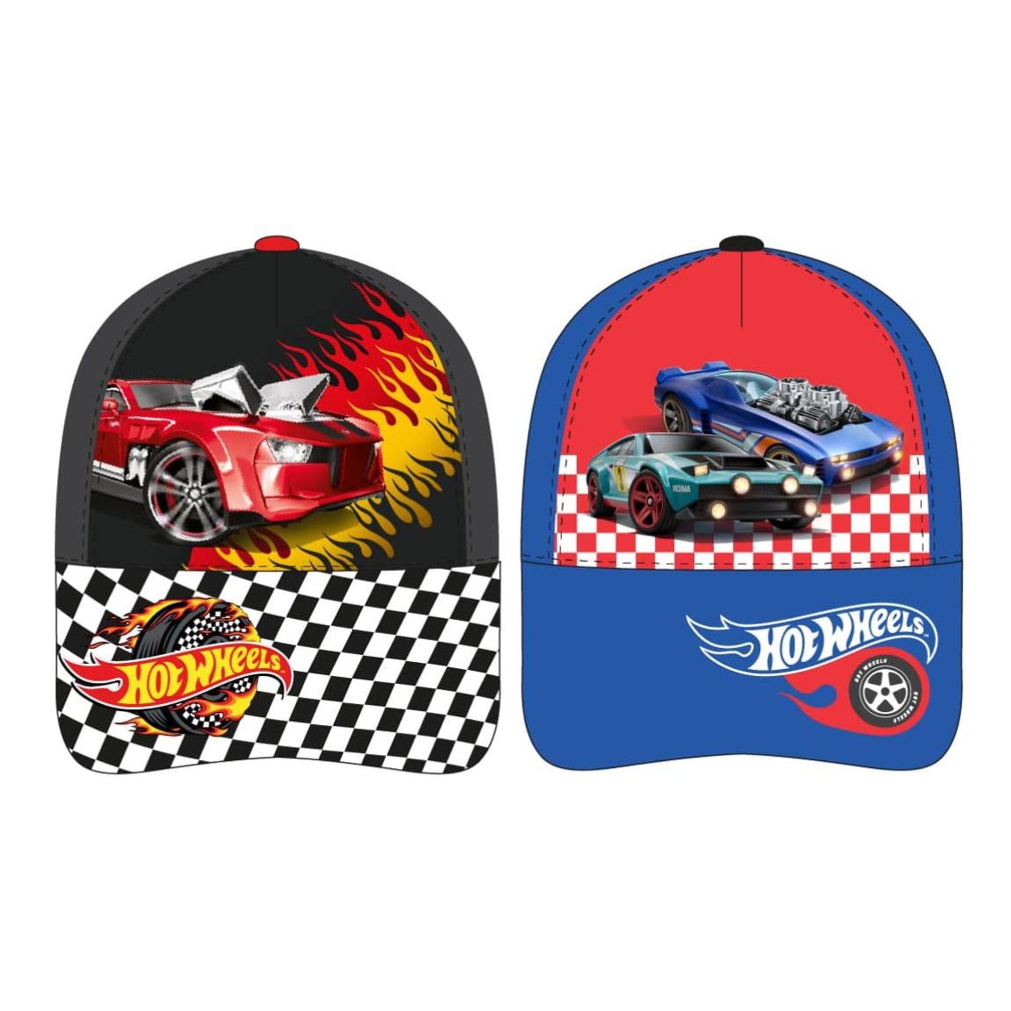 Gorra infantil Hot Wheels ajustable para niños y niñas – Gorra Hot Wheels con visera curva para verano, parque y playa