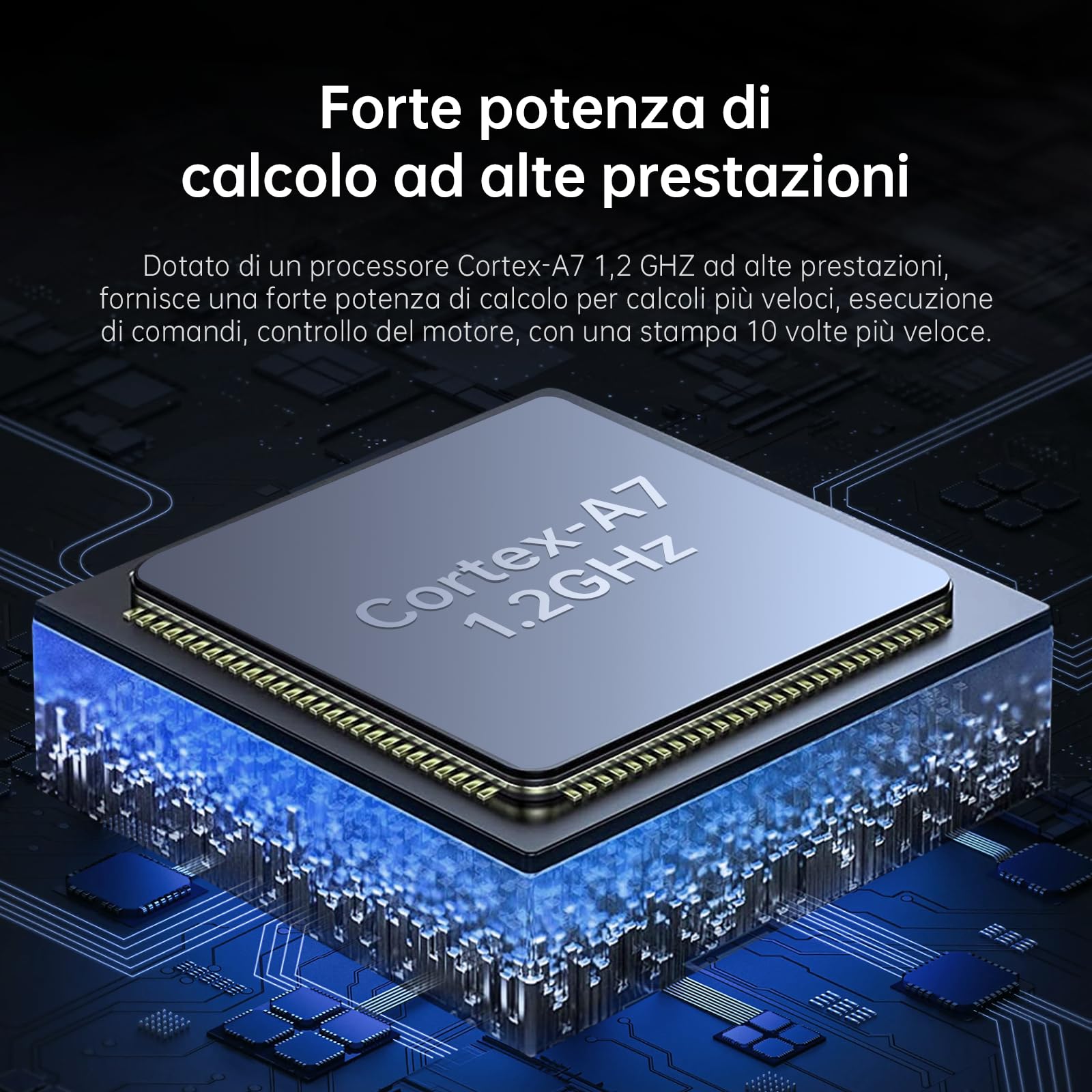 ANYCUBIC Kobra 2 Max Stampante 3D di Grandi Dimensioni,500 mm/s Velocità di Stampa,10000mm/S²Accelerazione,Livellamento Automatico LeviQ 2.0,App Stampa Remota WiFi,Dimensioni Nolto Grandi420*420*500mm