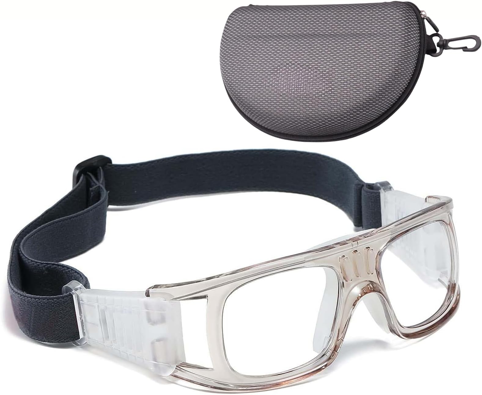 Professional Sports Goggles,Safety Goggles Basketball Glasses for Kids Goggles Eye Protective Anti Fog Full Eyes Protective Clear with Adjustable