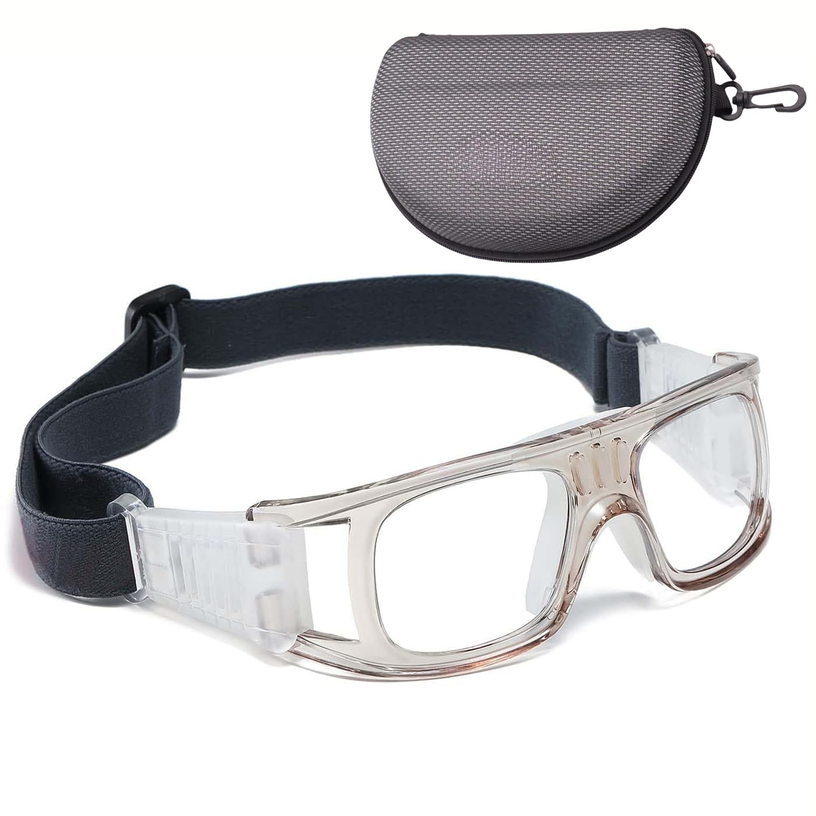 Professional Sports Goggles,Safety Goggles Basketball Glasses for Kids Goggles Eye Protective Anti Fog Full Eyes Protective Clear with Adjustable