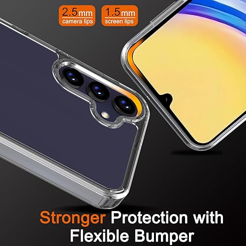 Miniatura 6 de Wiaocit Funda 5 en 1 para Samsung Galaxy A15 5G con 2 protectores de pantalla de vidrio templado + 2 protectores de lente de cámara, delgada, a