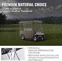 Vista 3 de VEVOR Golf Cart Enclosure, Polyester Driving Enclosure, Club Car Covers Universal Fits for Most Brand Carts, Sunproof and Dustproof Outdoor Cart