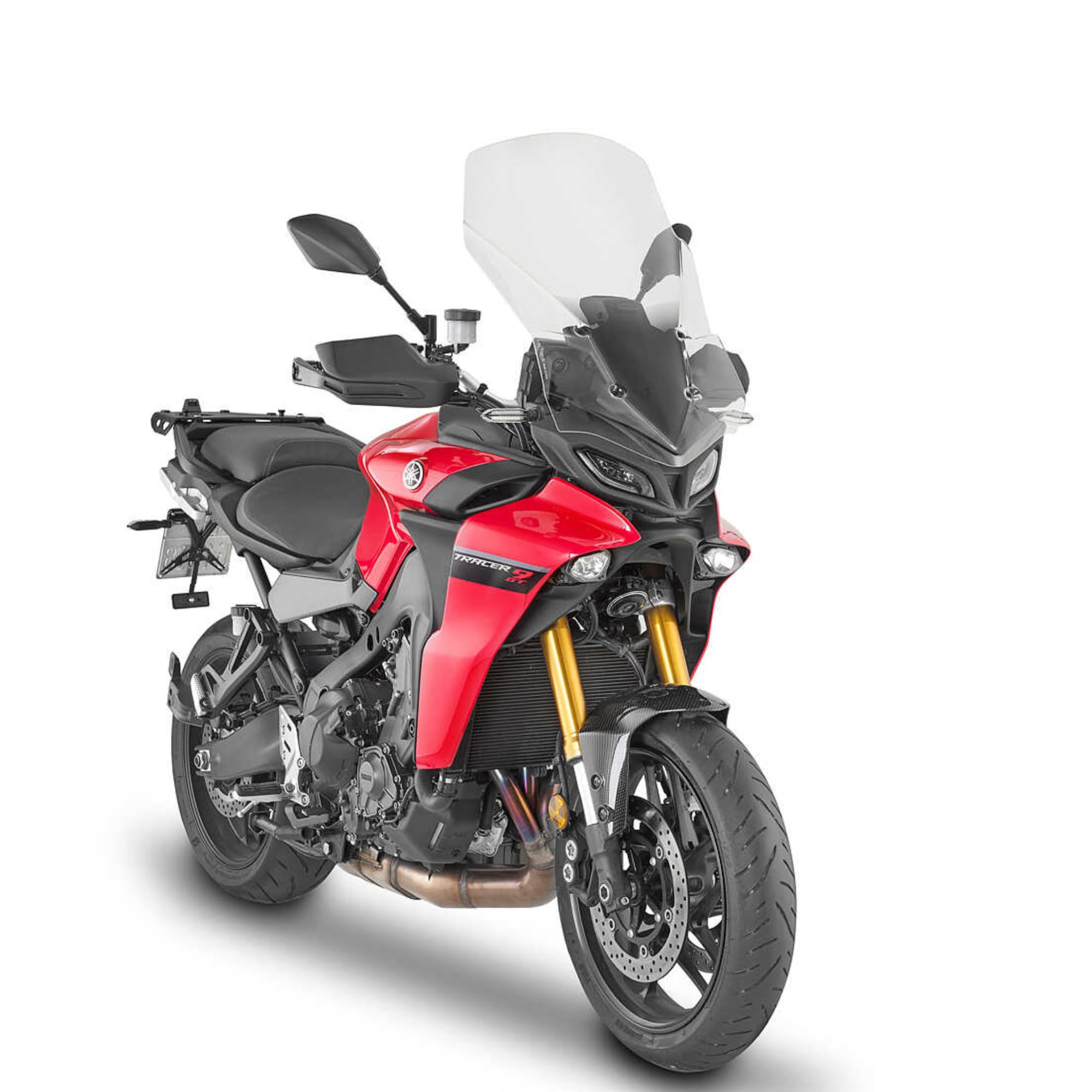 Cupolino Moto Parabrezza Plexiglass JD9 TOURING Trasparente COMPATIBILE CON MOTO YAMAHA TRACER 9 2020-2024