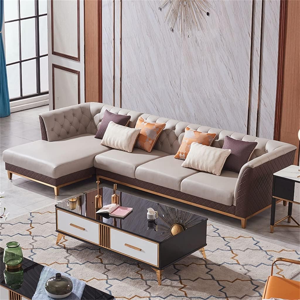 Antique Imported Leather Three-Person Sofa Recliner Full-Size Bed