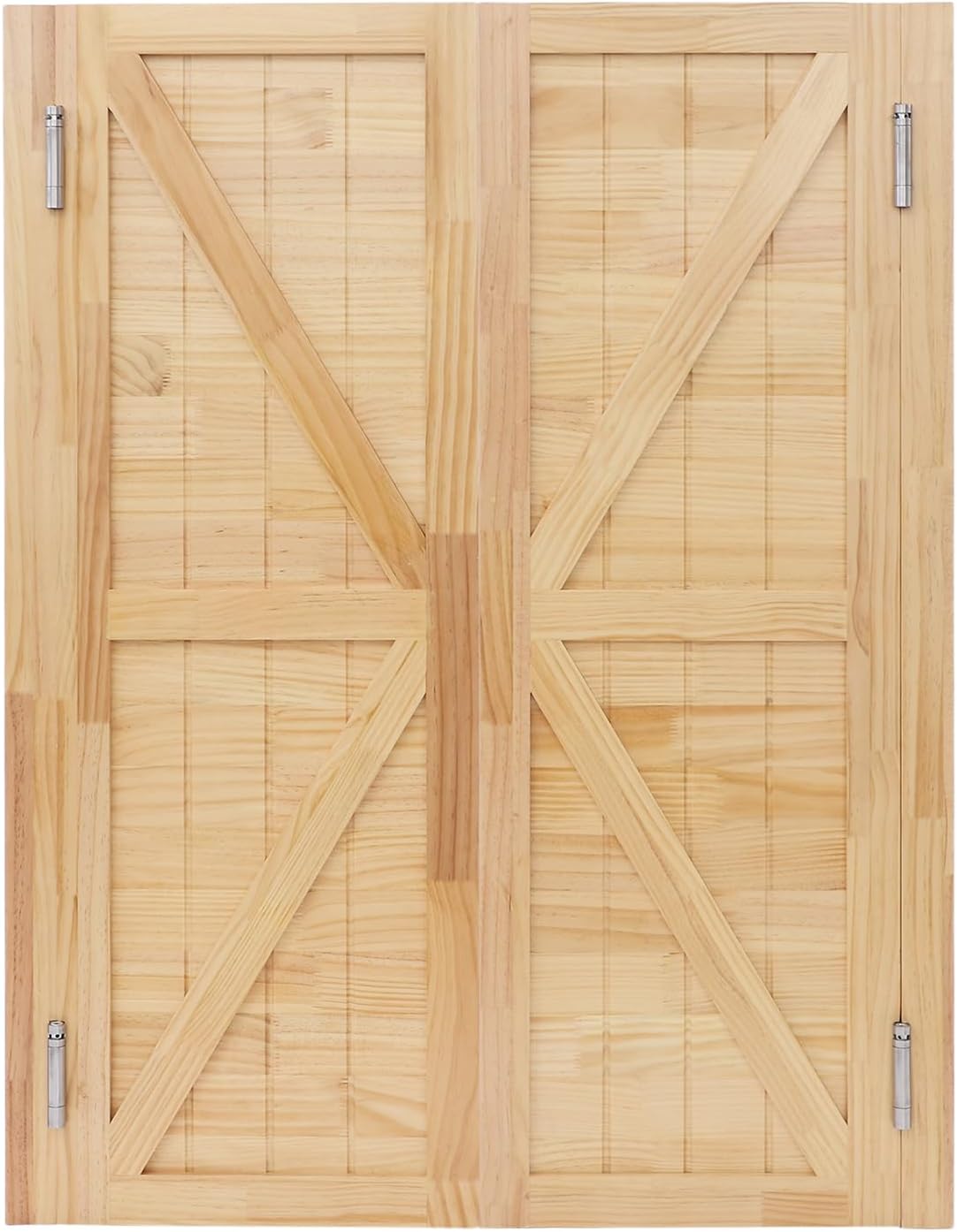 Swinging Doors Cafe Doors, Interior Solid Wood Swing Door, Saloon Cafe Doors, Auto Close Swinging Barn Door Swinging Door, Bar Porch Entrance Counter Swinging Door for Indoor (Varnish Color)