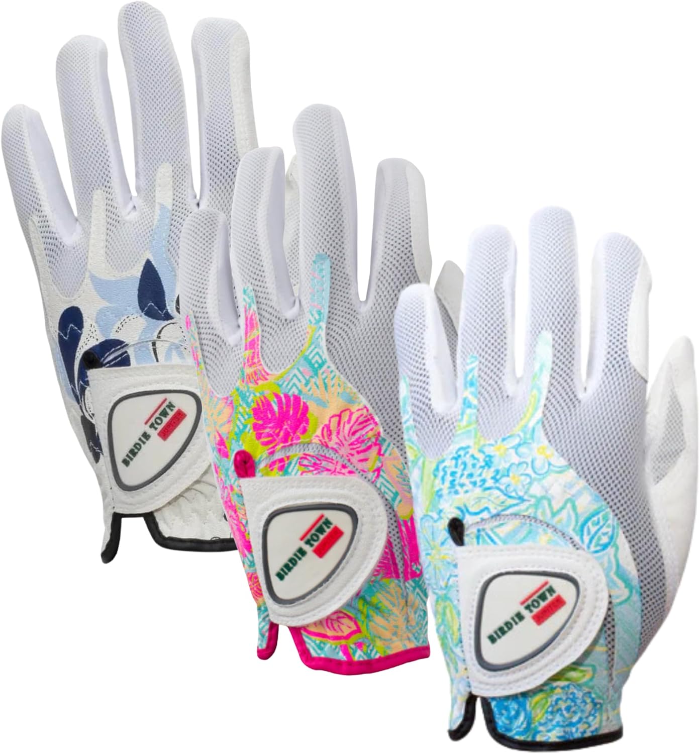 Golf Glove 3-Pack - Breathable Synthetic Leather, Premium Golf Accessories, One Size Fits Most.