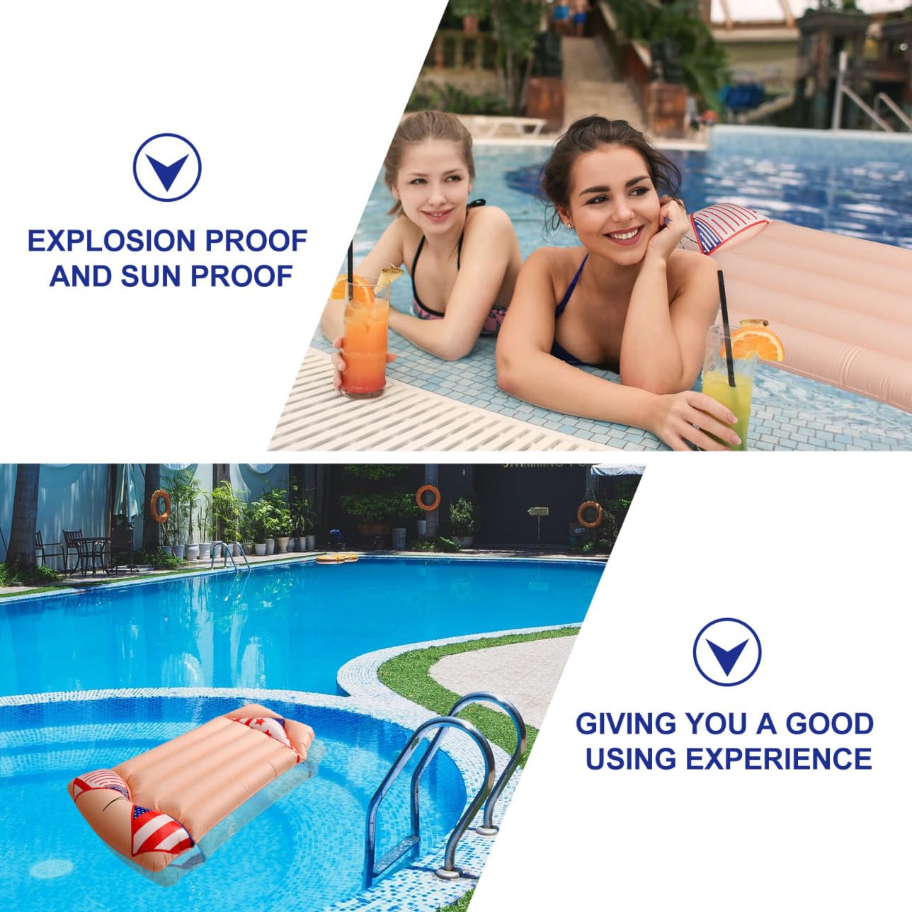 Materassino Mare Gonfiabile Rosso in Pvc, Letto Galleggiante Estivo | Festa Estiva, Leggero e Portatile, Design Bikini Creativo, Uso Adulti in Piscina