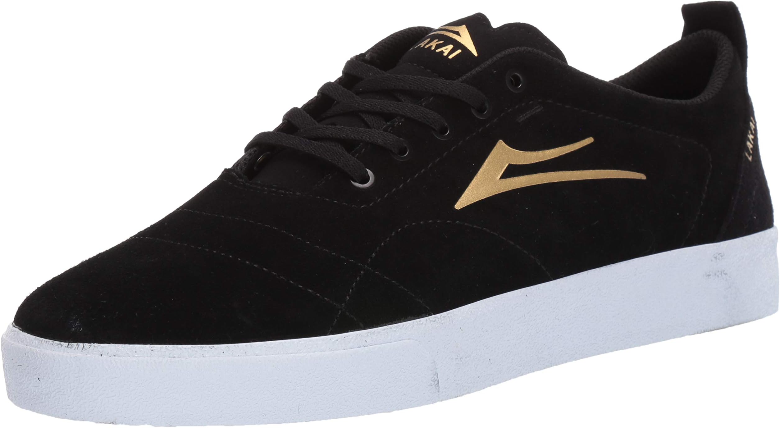 Lakai Footwear Bristol Black/Gold Suedesize Tennis Shoe