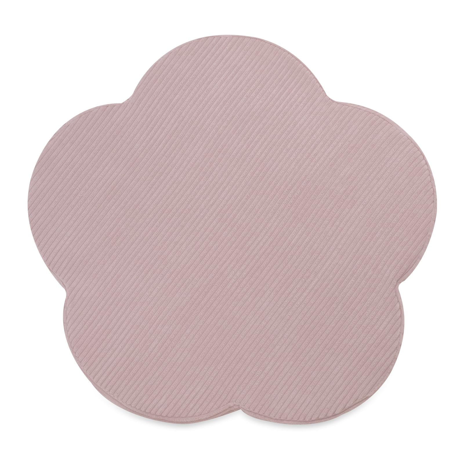 MISIOO Krabbelmatte Baby Spielmatte Floral Blume 80x80 cm – Weiche Schaumstoffmatte 6 cm Dicke, Premium Cord OEKO-TEX, Rutschfeste Baby Matte für Kinderzimmer Spielbereich