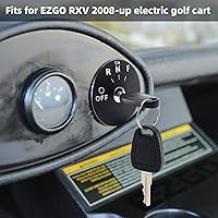 Vista 3 de Roykaw Kits de interruptores de llave de encendido para carrito de golf EZGO RXV 48-Volts 2008+ Carrito de golf eléctrico con 4 posiciones de grifo