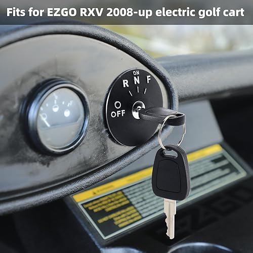 Miniatura 3 de Roykaw Kits de interruptores de llave de encendido para carrito de golf EZGO RXV 48-Volts 2008+ Carrito de golf eléctrico con 4 posiciones de grifo,