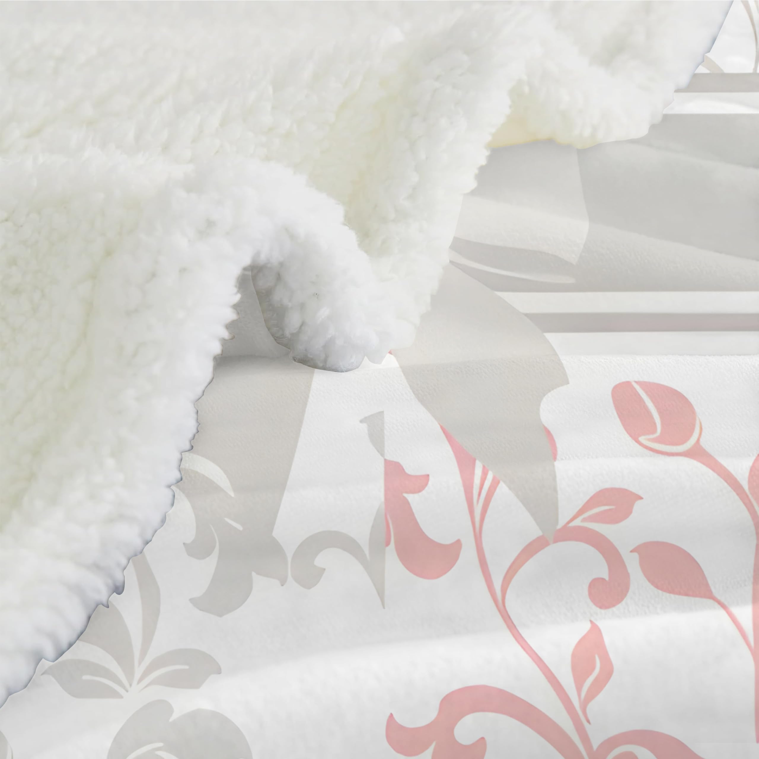 Weihnachts Sherpa Kuscheldecke Flauschig 150x200 - Sofadecke Patchwork