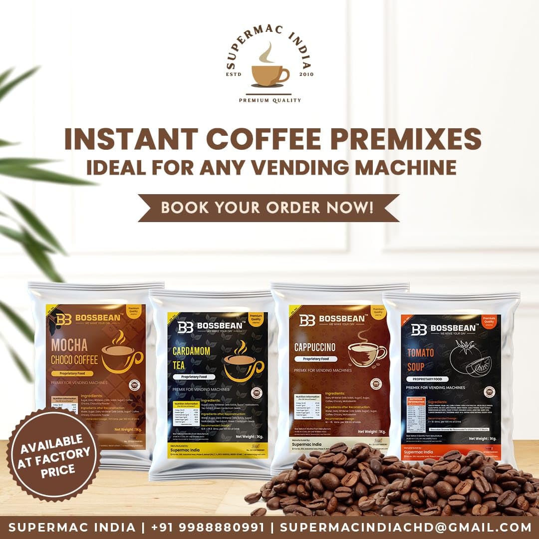 INDIA Instant Cappuccino(Ultra Low Sugar) Premix | Milk Not Required | Just Add Hot Water | Taste Better Than Home-Made (Cappuccino Premix(Ultra Low Sugar) 1 Kg) (Pack Of 1)