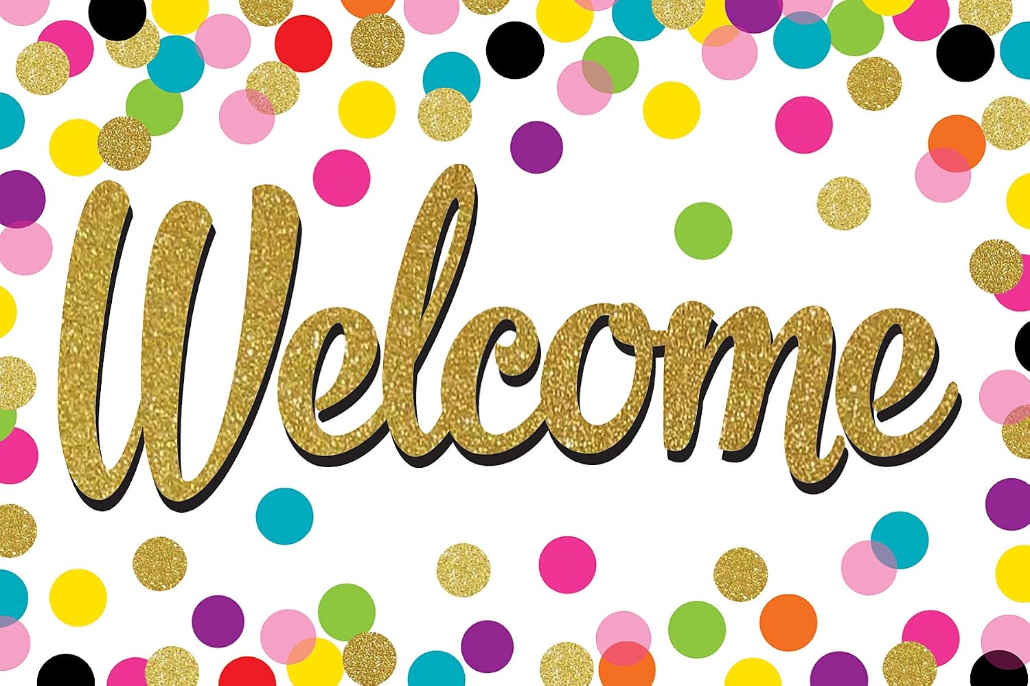 Teacher Created Resources Confetti Welcome Postcards (8894)
