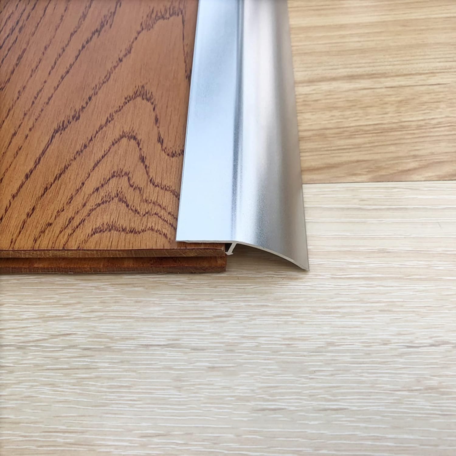 Floor Transition Strip Floor Divider Strip, 4.5cm Wide Floor Transition Threshold Strip, Aluminum Doorway Edge Trim for Sliding Glass Door, Carpet to Tile Low Entry Ramp ( Color : Gold , Size : Length