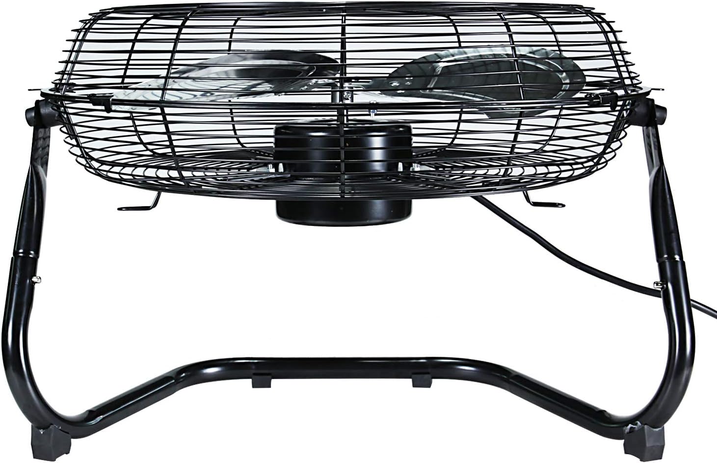 Simple Deluxe 18 Inch 3-Speed High Velocity Heavy Duty Metal Industrial Floor Fans Oscillating Quiet for Home Commercial, Residential, and Greenhouse Use, Outdoor/Indoor, Black