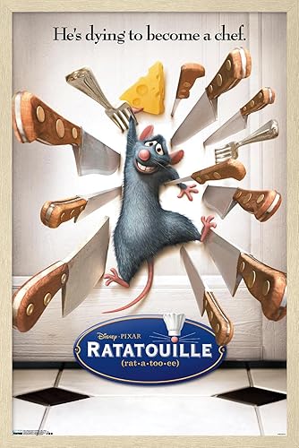 Vista 32 de Trends International Disney Pixar Ratatouille - One Sheet Wall Poster, 22.375" x 34", Black Framed Version