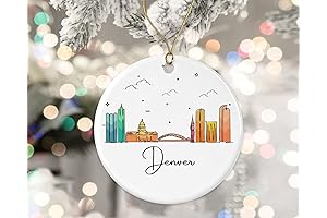 Nostalgic Denver City Ornament: A Skyline Silhouette Treasure