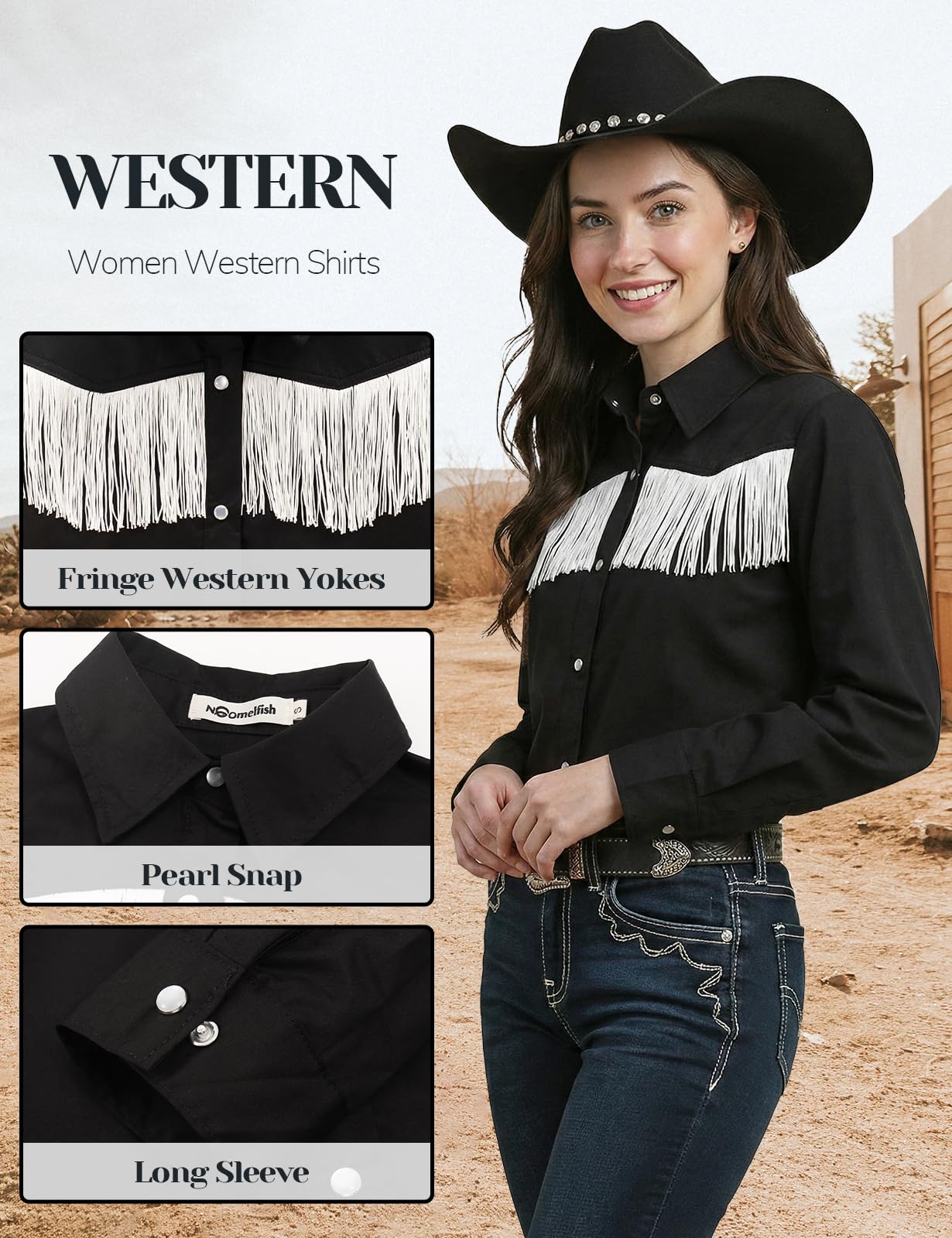 snapklik-noomelfish-womens-fringe-western-shirt-pearl-snap-button