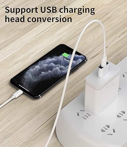 Miniatura 4 de zoyuzan Paquete de 3 adaptadores USB C a USB, convertidor de cable de carga tipo C hembra a USB macho para iPhone 11 12 Mini Pro Max Airpods iPad