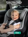 Grownsy Baby Car Camera with 4.3" Anti-Glare Display & Auto IR Night Vision – 360° Adjustable View Angle to Observe Baby's Every Move, Backseat Car Camera for Baby