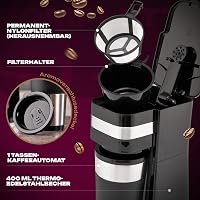 Clatronic KA 3733 egycsésze kávéfőző rozsdamentes bögre és aroma fedéllel 5