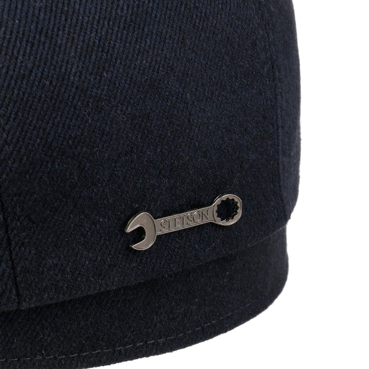 Stetson Hatteras Custer Denim płaska czapka z daszkiem czapka balonowa męska – Made in The EU z daszkiem na jesień, zimę, jesień i zimę