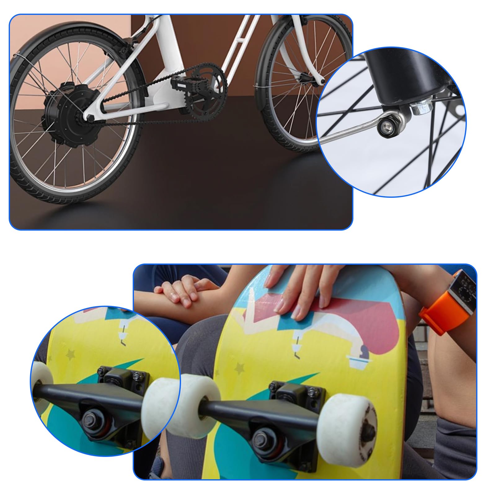 60 PzDadi M6, Dadi Autobloccanti in Acciaio Inox DIN 985, Dadi Esagonali, Metrica Dado di Bloccaggio Neri con Nylon per Viti Bulloni Filettati Barre Filettate(M6)